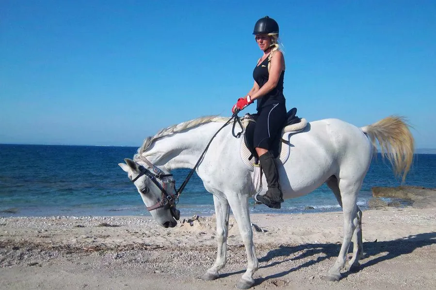 Horse riding experience at Gyra beach in Lefkada