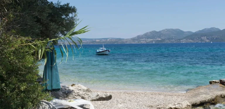 Beach 1st of Villa Rocca in Nikiana, Lefkada