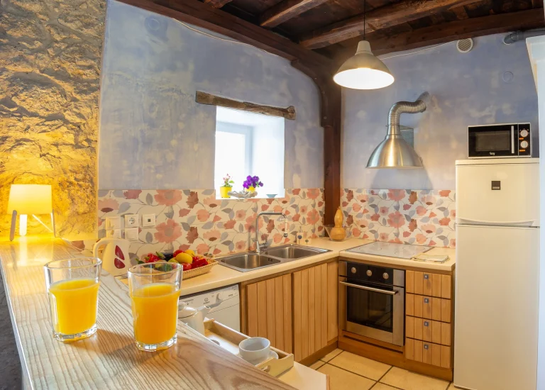Kitchen of Villa Rocca in Nikiana, Lefkada (first aspect)